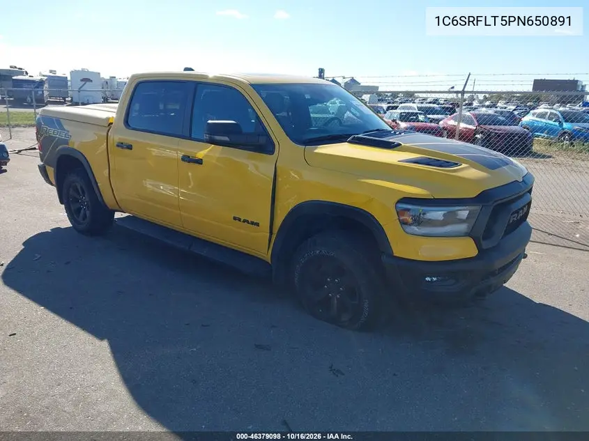 RAM 1500 2023, VIN 1C6SRFLT5PN650891