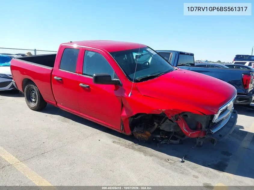 RAM N/A 2011, VIN 1D7RV1GP6BS561317