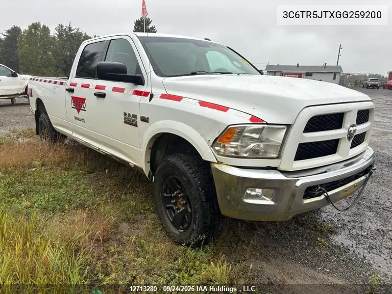 RAM 2500 2016, VIN 3C6TR5JTXGG259200
