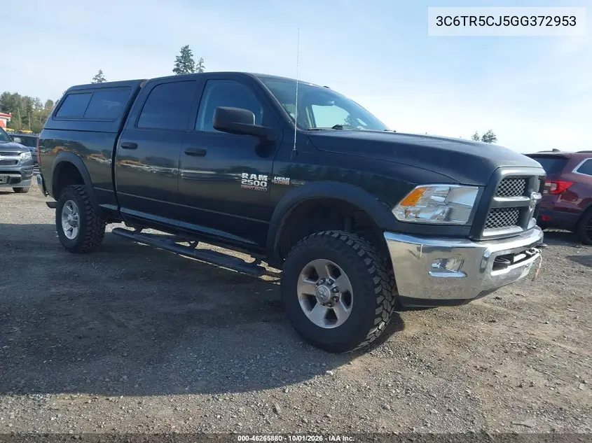 RAM 2500 2016, VIN 3C6TR5CJ5GG372953