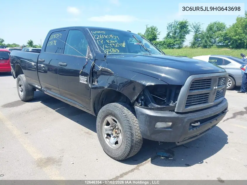 RAM 2500 2017, VIN 3C6UR5JL9HG643698