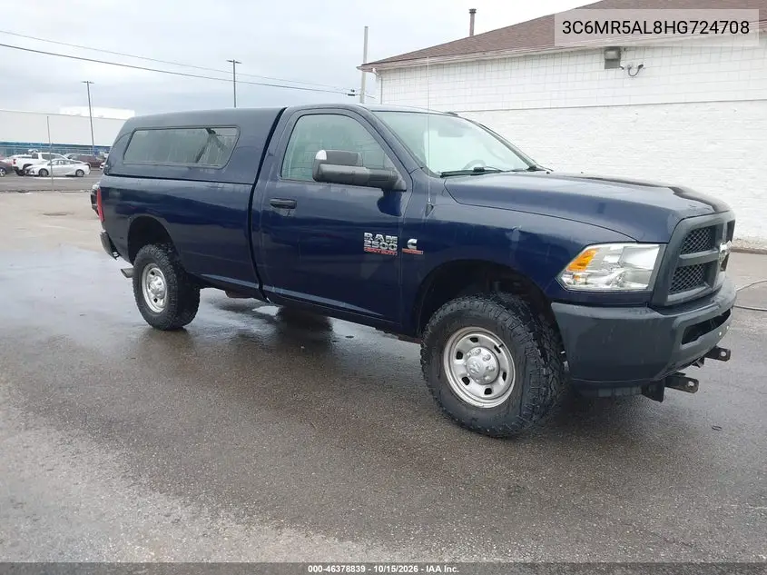 RAM 2500 2017, VIN 3C6MR5AL8HG724708