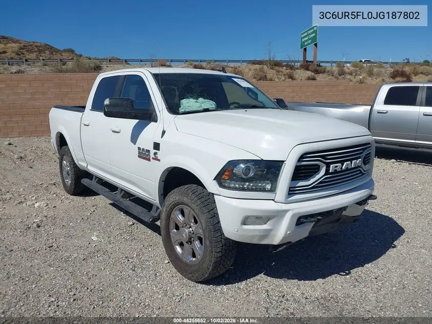 RAM 2500 2018, VIN 3C6UR5FL0JG187802