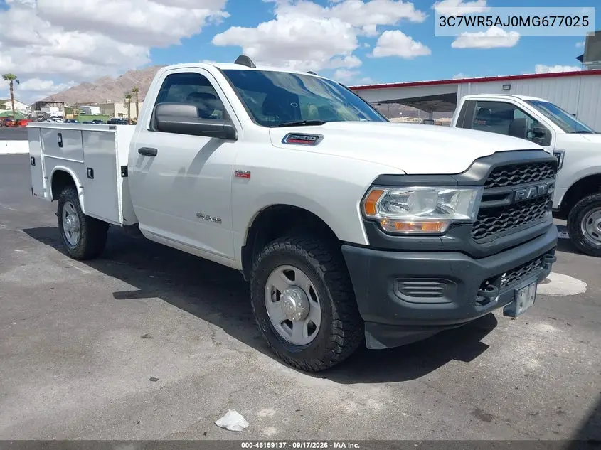 RAM 2500 2021, VIN 3C7WR5AJ0MG677025