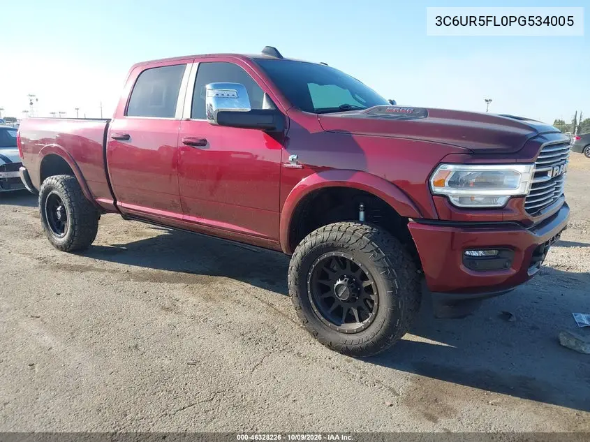 RAM 2500 2023, VIN 3C6UR5FL0PG534005