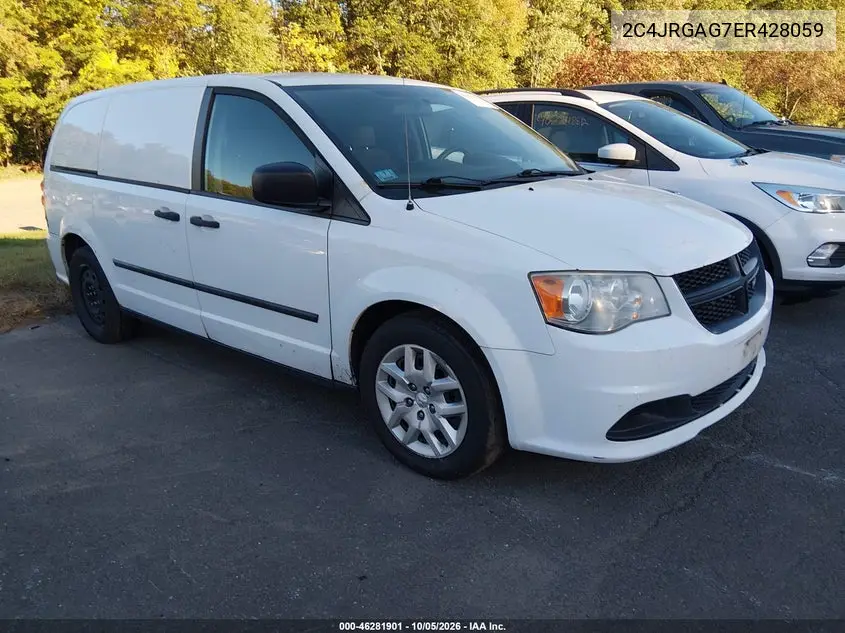 RAM CARGO VAN TRADESMAN 2014, VIN 2C4JRGAG7ER428059