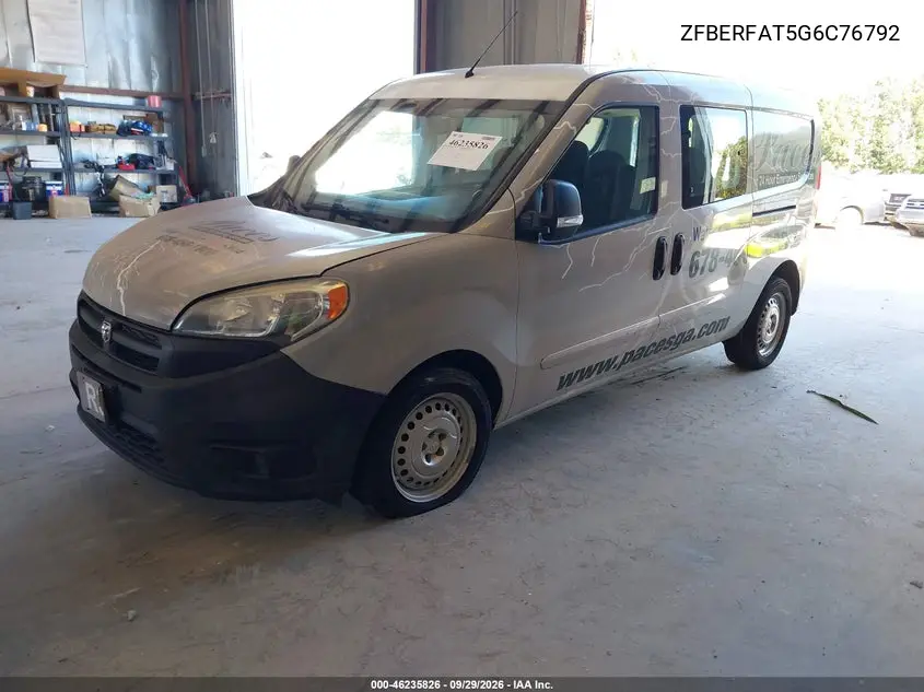 2016 RAM PROMASTER CITY VIN ZFBERFAT5G6C76792 — фото 2