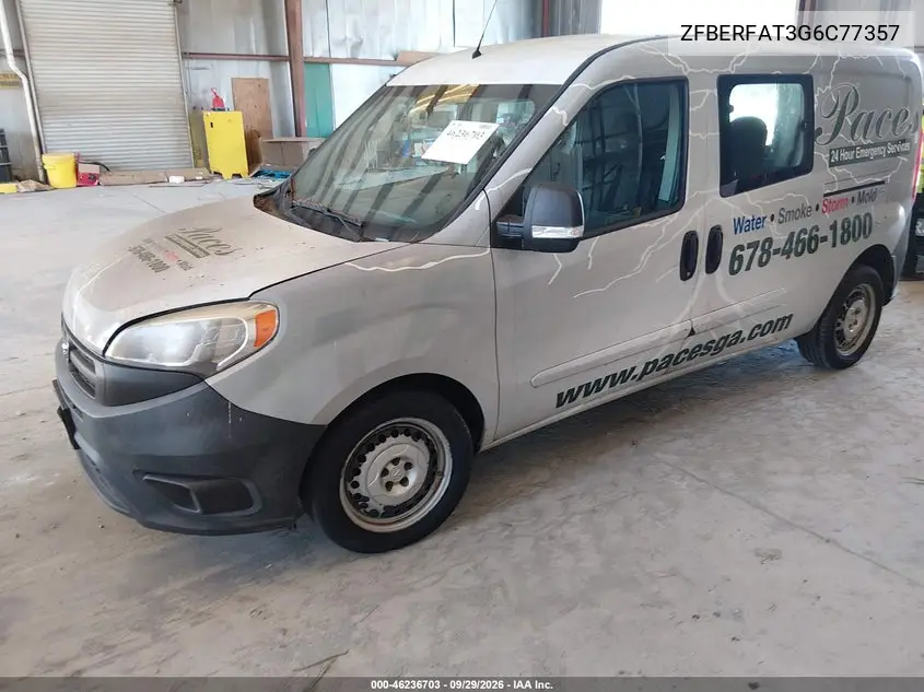 2016 RAM PROMASTER CITY VIN ZFBERFAT3G6C77357 — фото 2