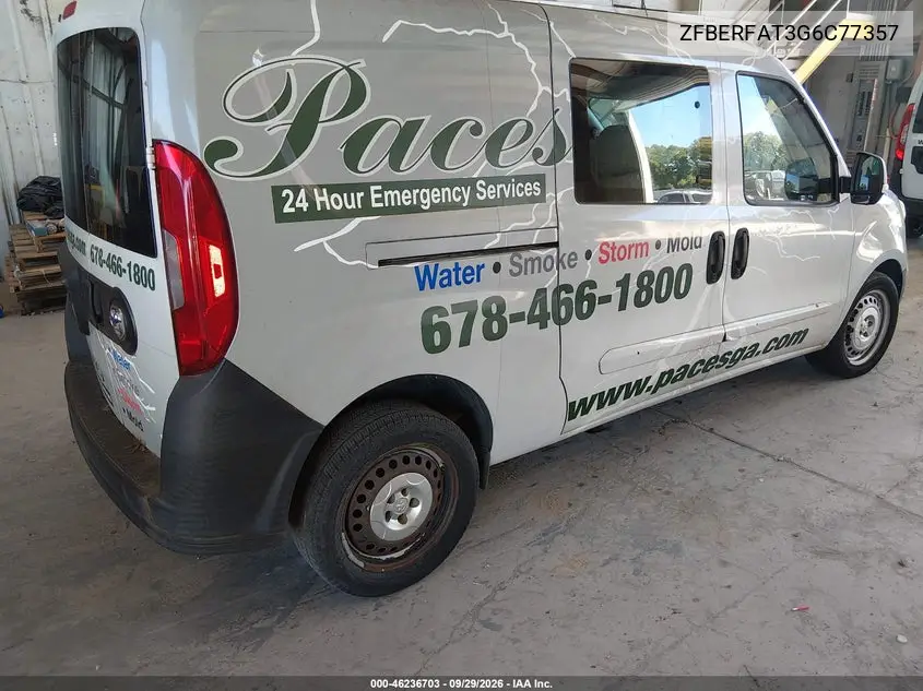 2016 RAM PROMASTER CITY VIN ZFBERFAT3G6C77357 — фото 4