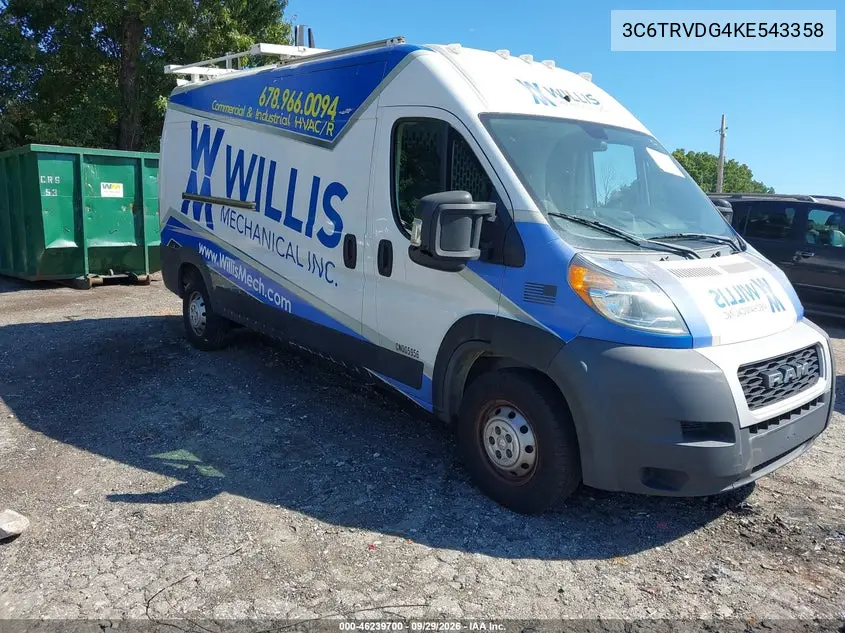 RAM PROMASTER CITY 2019, VIN 3C6TRVDG4KE543358