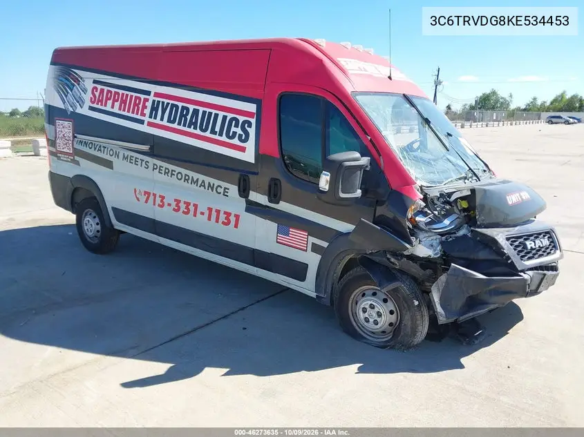 RAM PROMASTER CITY 2019, VIN 3C6TRVDG8KE534453
