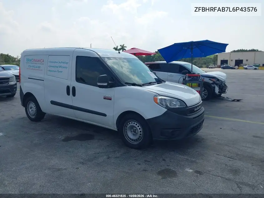 RAM PROMASTER CITY 2020, VIN ZFBHRFAB7L6P43576