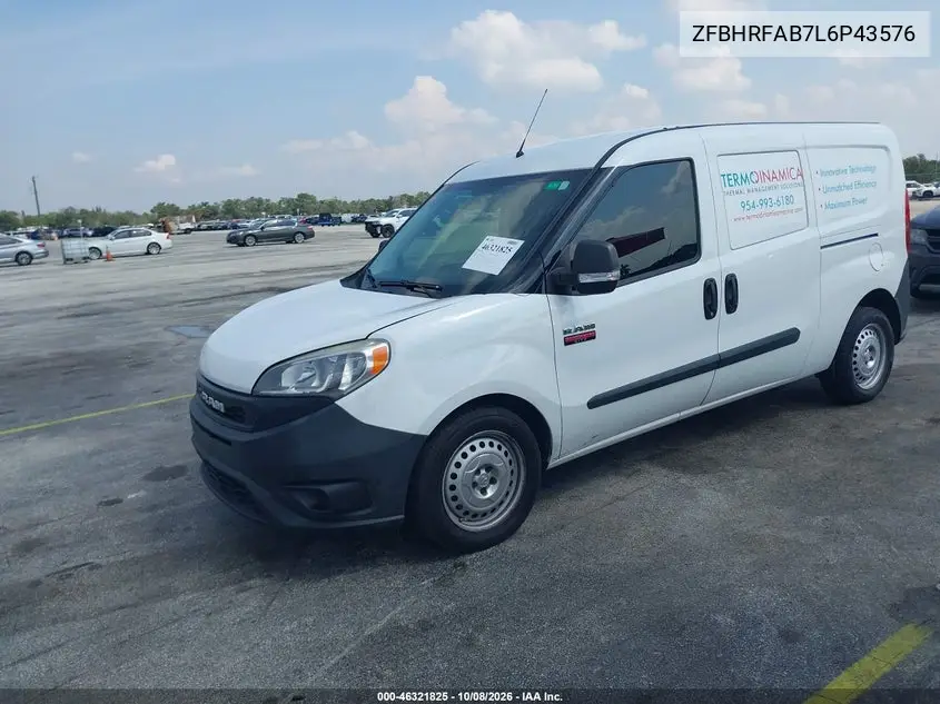 2020 RAM PROMASTER CITY VIN ZFBHRFAB7L6P43576 — фото 2