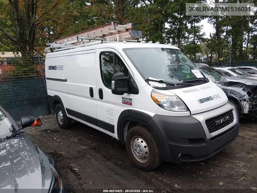 RAM PROMASTER CITY 2021, VIN 3C6LRVAG3ME516031