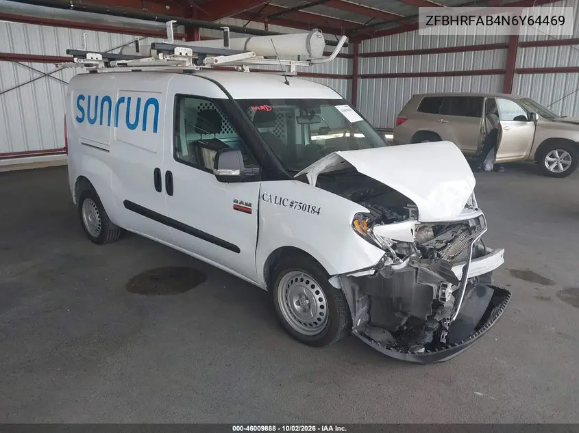 RAM PROMASTER CITY 2022, VIN ZFBHRFAB4N6Y64469