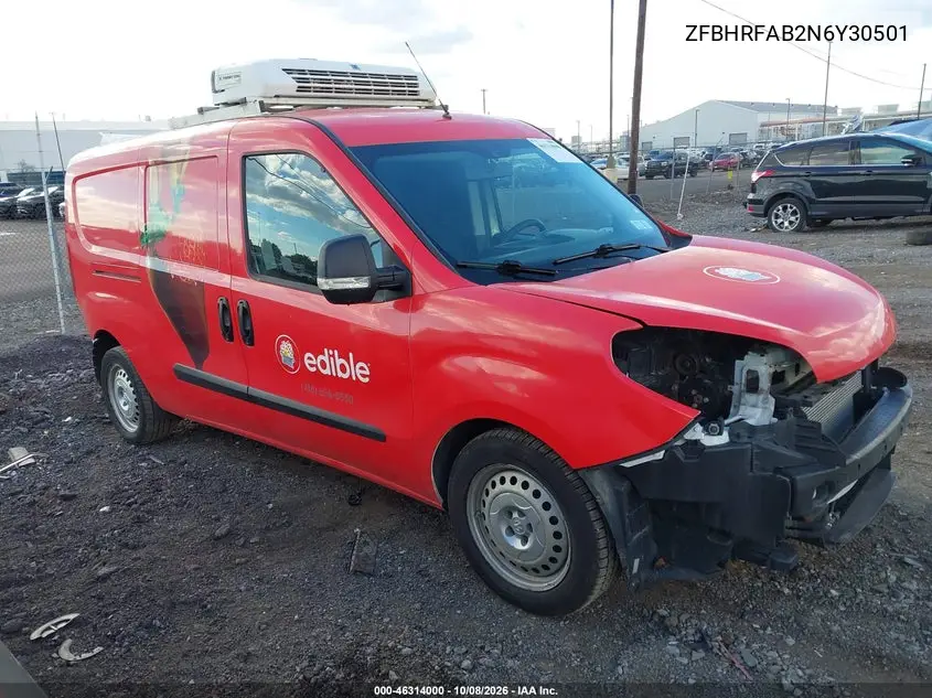 RAM PROMASTER CITY 2022, VIN ZFBHRFAB2N6Y30501