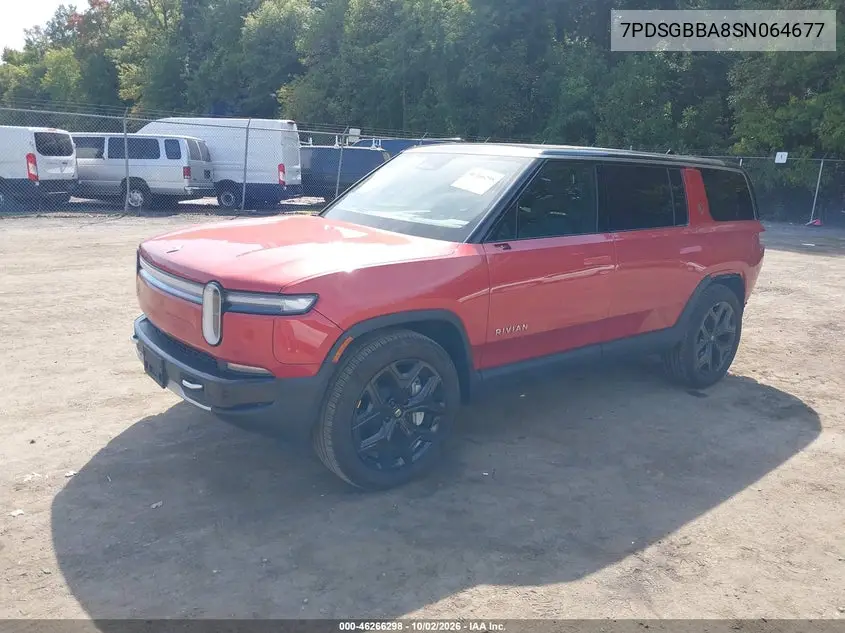 2025 RIVIAN R1S VIN 7PDSGBBA8SN064677 — фото 2