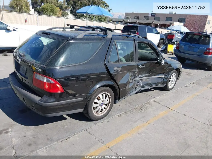2004 SAAB 9-5 VIN YS3EB59E243511752 — фото 4
