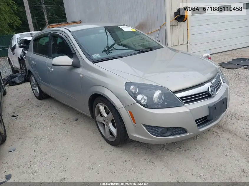 SATURN ASTRA 2008, VIN W08AT671885110458