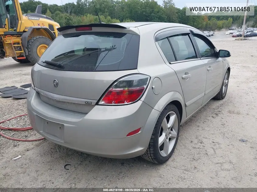 2008 SATURN ASTRA VIN W08AT671885110458 — фото 4