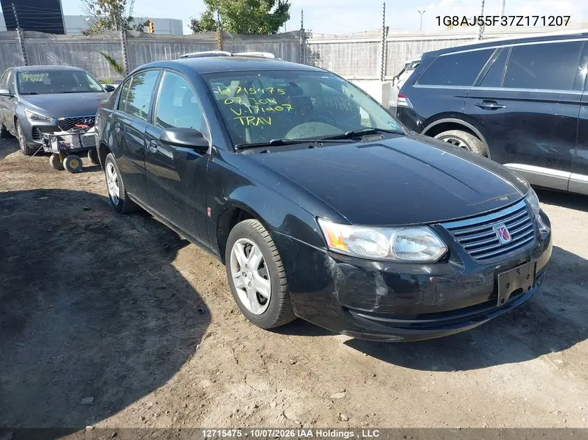 SATURN ION 2007, VIN 1G8AJ55F37Z171207