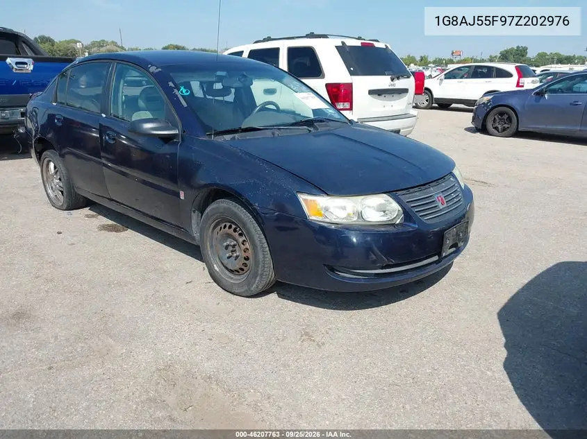 SATURN ION 2007, VIN 1G8AJ55F97Z202976