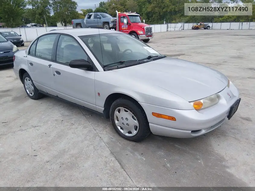 SATURN SL 2000, VIN 1G8ZH528XYZ117490