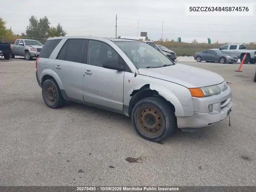 SATURN VUE 2004, VIN 5GZCZ63484S874576