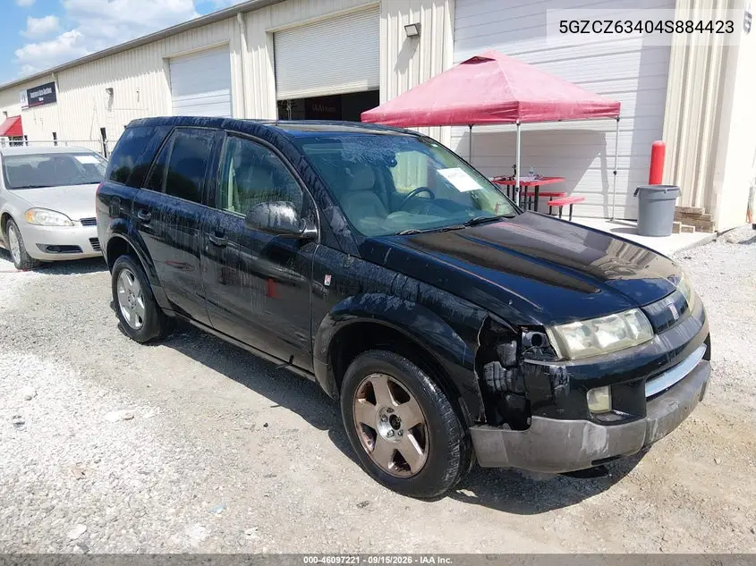 SATURN VUE 2004, VIN 5GZCZ63404S884423