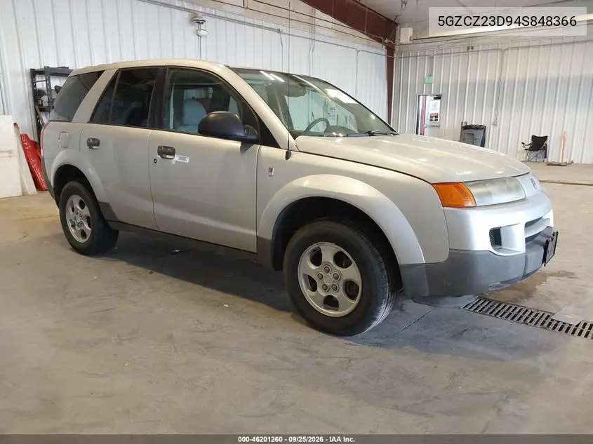 SATURN VUE 2004, VIN 5GZCZ23D94S848366