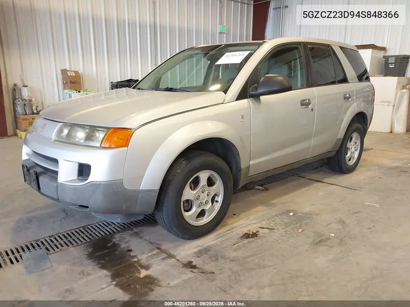 2004 SATURN VUE VIN 5GZCZ23D94S848366 — фото 2