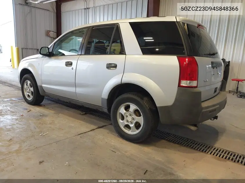 2004 SATURN VUE VIN 5GZCZ23D94S848366 — фото 3