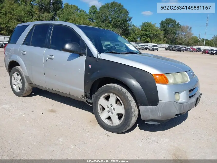 SATURN VUE 2004, VIN 5GZCZ53414S881167