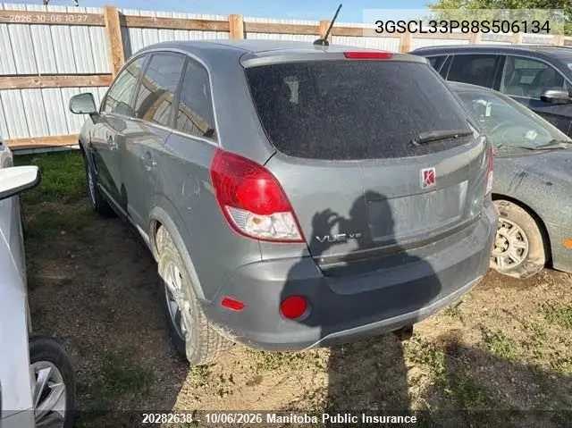 2008 SATURN VUE VIN 3GSCL33P88S506134 — фото 3
