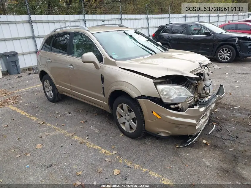 SATURN VUE 2008, VIN 3GSDL63728S619132