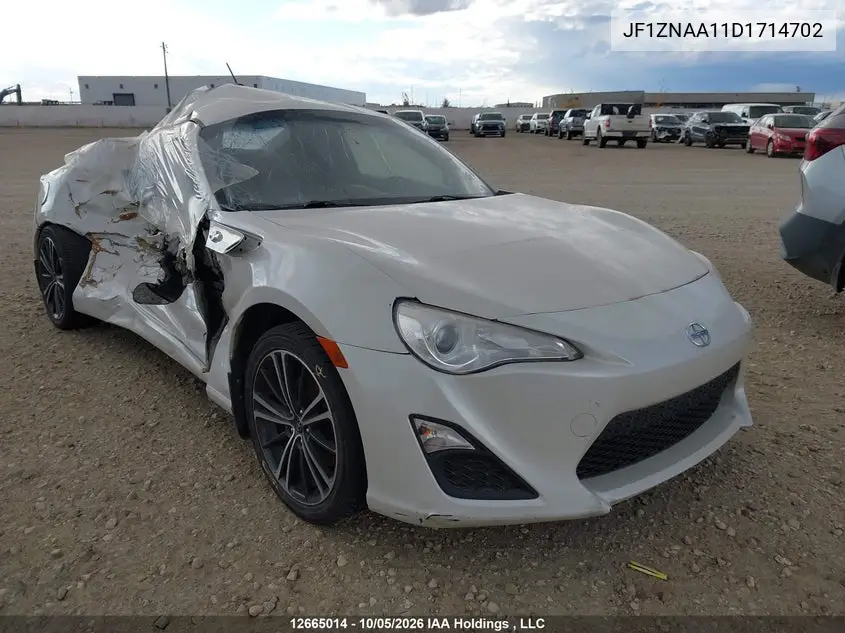 SCION FR-S 2013, VIN JF1ZNAA11D1714702