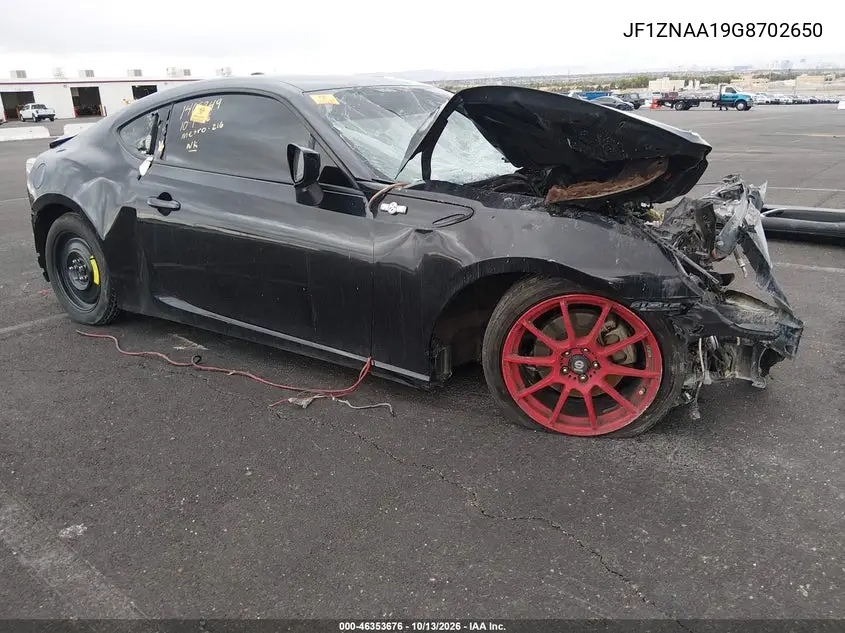 SCION FR-S 2016, VIN JF1ZNAA19G8702650