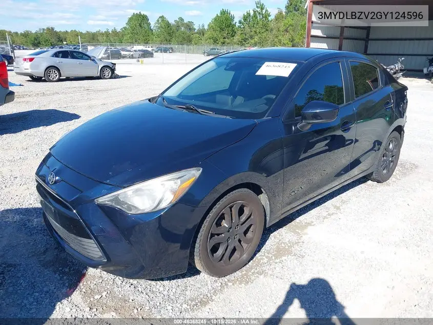 2016 SCION IA VIN 3MYDLBZV2GY124596 — фото 2