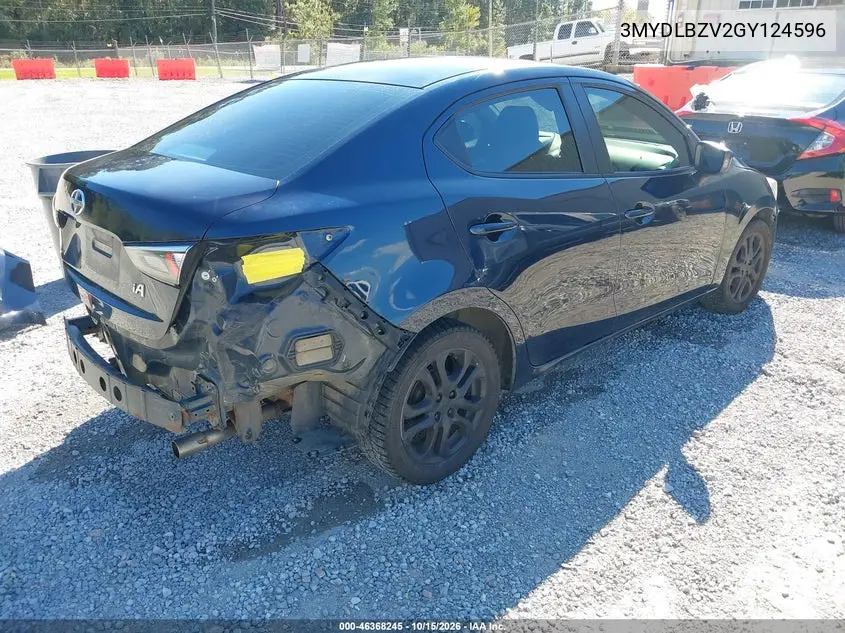 2016 SCION IA VIN 3MYDLBZV2GY124596 — фото 4