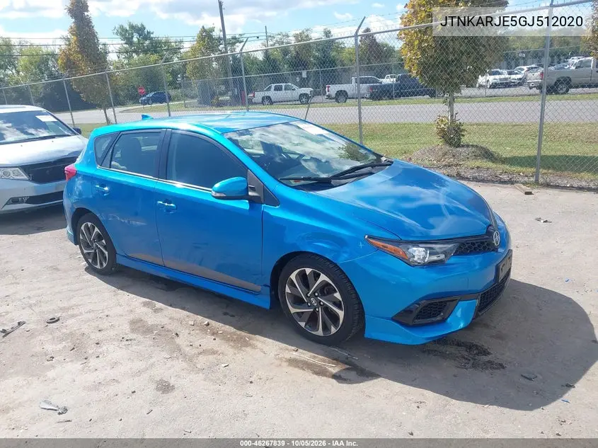 SCION IM 2016, VIN JTNKARJE5GJ512020