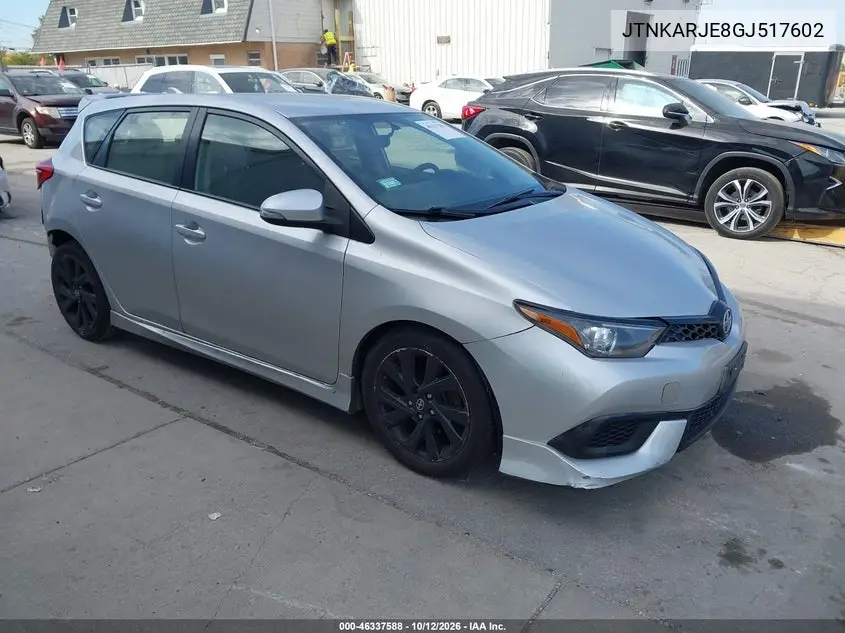 SCION IM 2016, VIN JTNKARJE8GJ517602