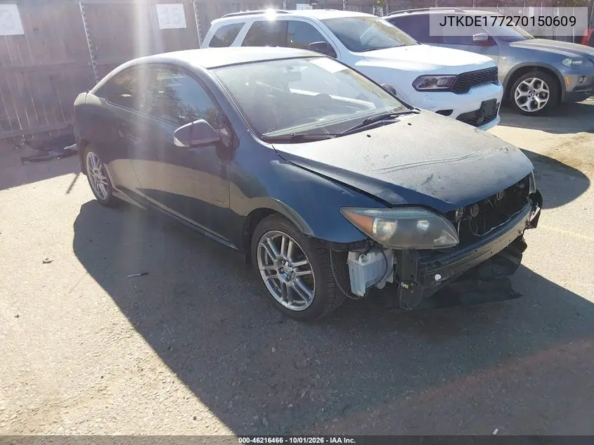 SCION TC 2007, VIN JTKDE177270150609