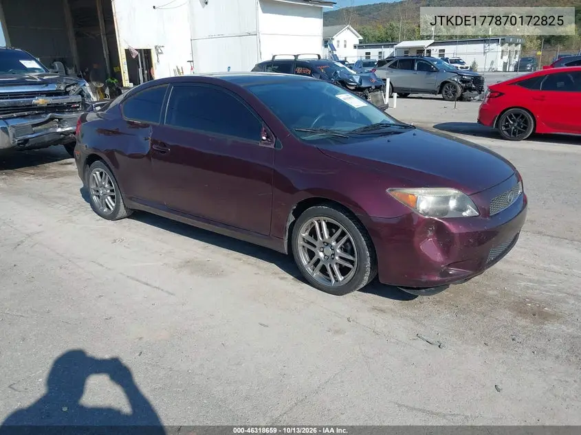 SCION TC 2007, VIN JTKDE177870172825