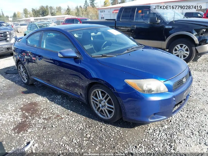 SCION TC 2009, VIN JTKDE167790287419