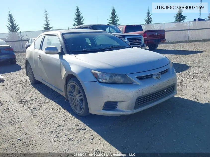 SCION TC 2011, VIN JTKJF5C73B3007169