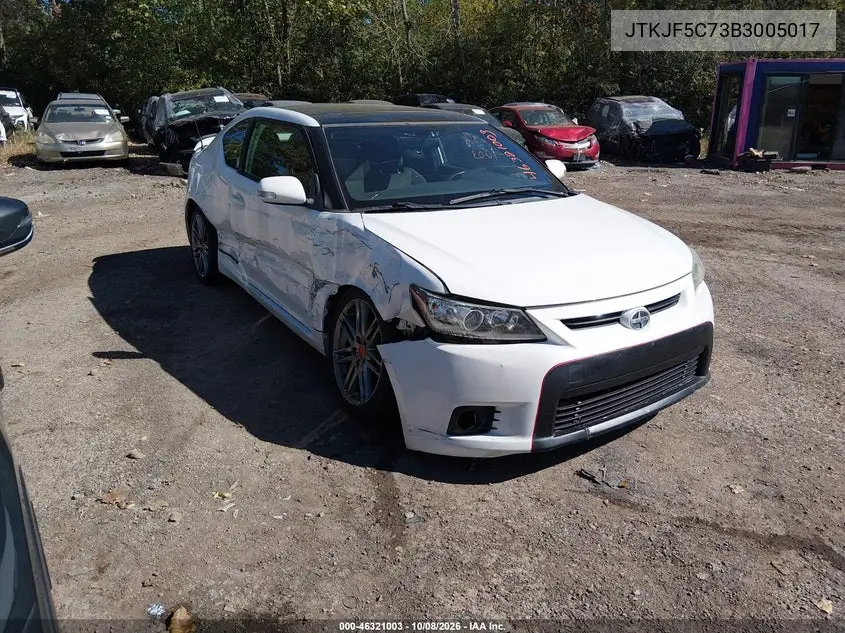 SCION TC 2011, VIN JTKJF5C73B3005017