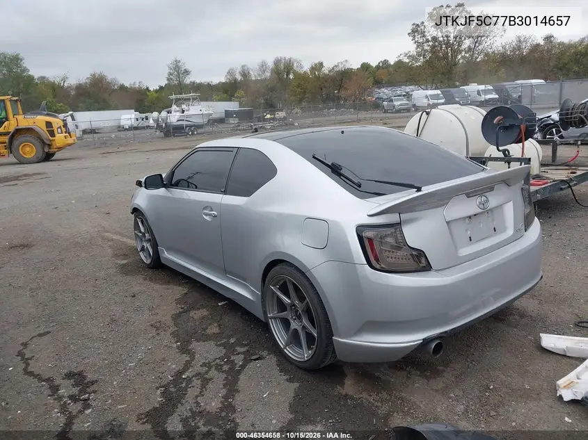 2011 SCION TC VIN JTKJF5C77B3014657 — фото 3