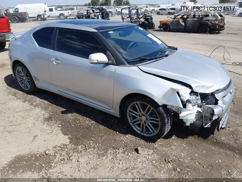 SCION TC 2012, VIN JTKJF5C71C3034517