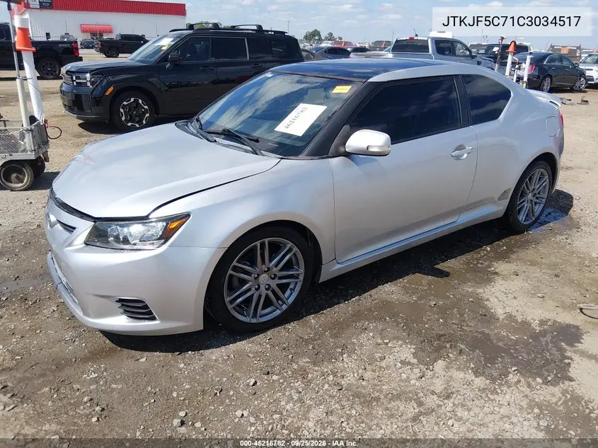 2012 SCION TC VIN JTKJF5C71C3034517 — фото 2