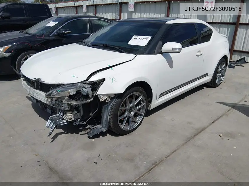 2015 SCION TC VIN JTKJF5C72F3090518 — фото 2